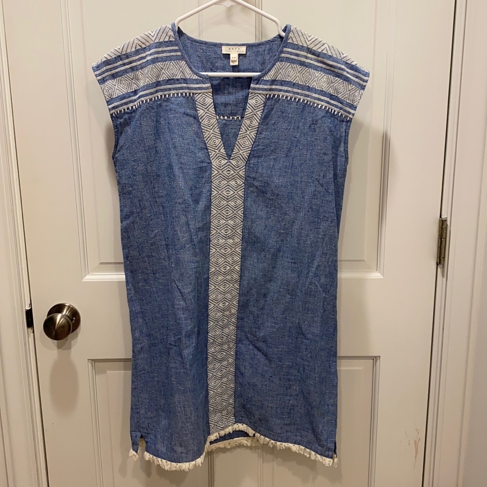 Joie Blue Linen Dress